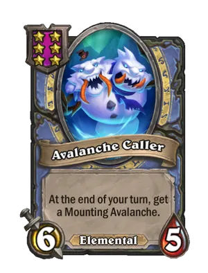 Avalanche Caller card