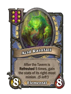 Acid Rainfall card