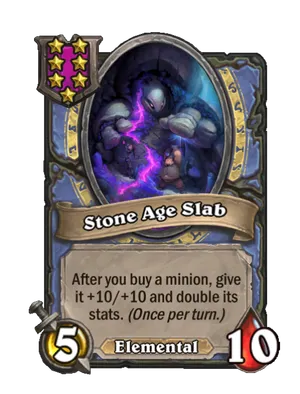 Stone Age Slab card