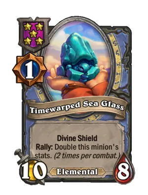 Timewarped Sea Glass card