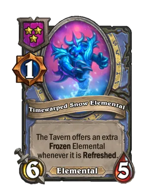 Timewarped Snow Elemental card