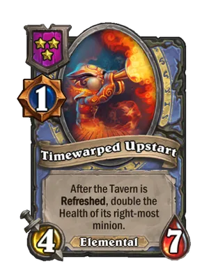Timewarped Upstart card