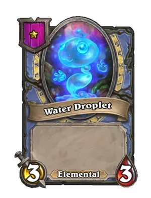 Water Droplet card
