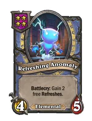 Refreshing Anomaly card