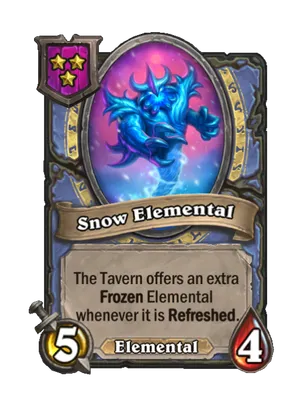 Snow Elemental card