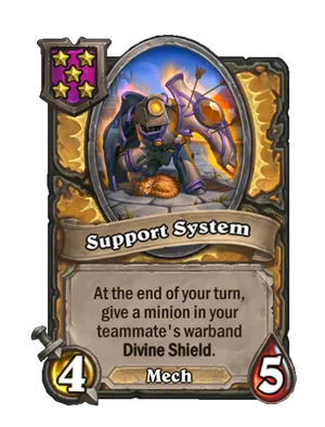Support System card