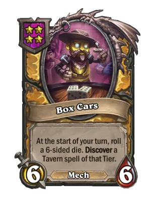 Box Cars card