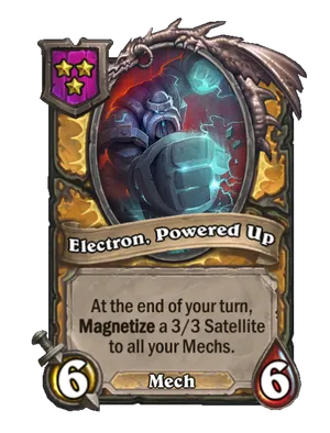Electron, Powered Up card render