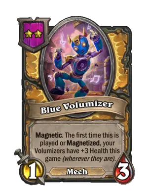 Blue Volumizer card