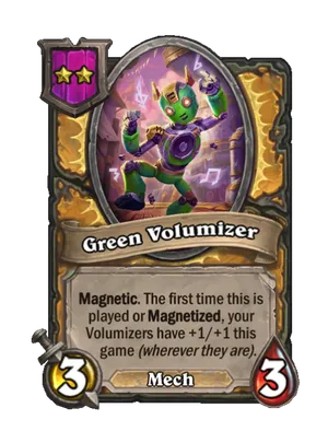 Green Volumizer card