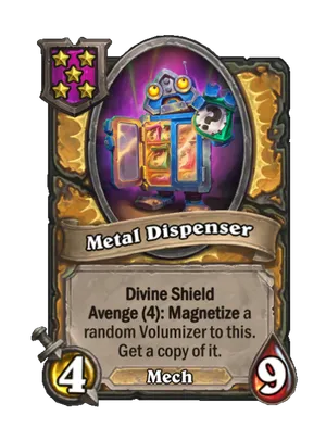 Metal Dispenser card