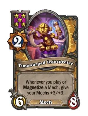 Timewarped Interpreter card