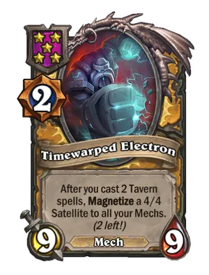 Timewarped Electron card