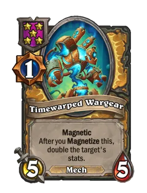 Timewarped Wargear card
