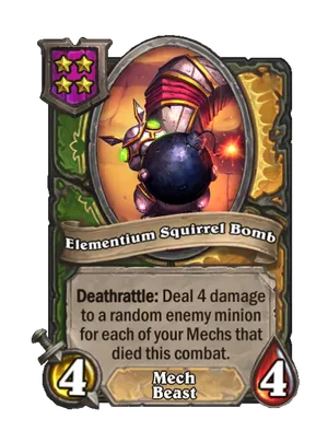 Elementium Squirrel Bomb card