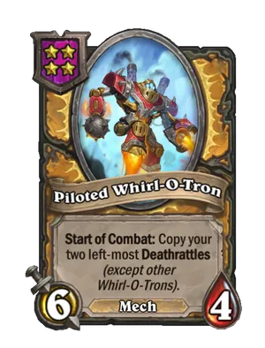 Piloted Whirl-O-Tron card