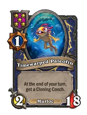 Timewarped Paleofin card