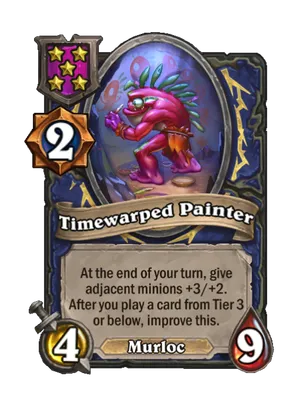 Timewarped Painter card