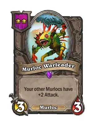 Murloc Warleader card render