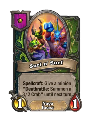 Surf n' Surf card