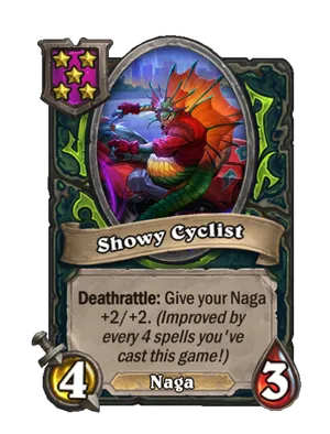 Showy Cyclist card