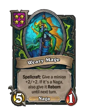 Weary Mage card