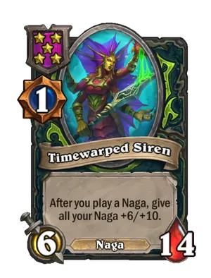 Timewarped Siren card