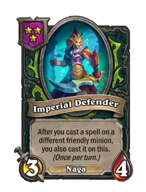 Imperial Defender card