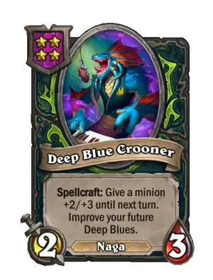 Deep Blue Crooner card