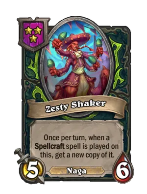 Zesty Shaker card