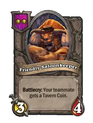 Friendly Saloonkeeper card