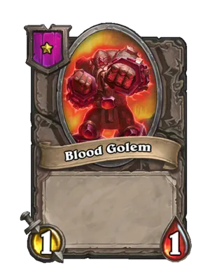 Blood Golem card