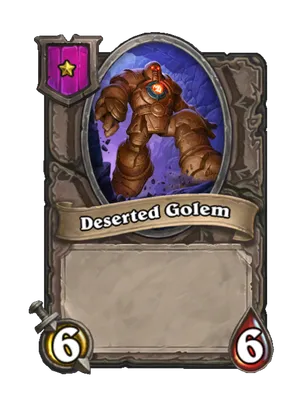 Deserted Golem card