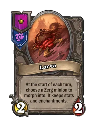 Larva card