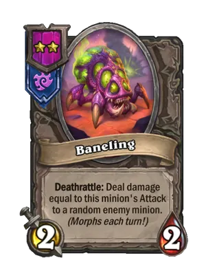 Baneling card