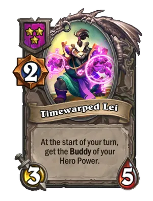 Timewarped Lei card