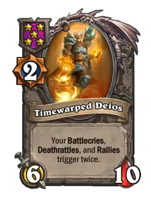 Timewarped Deios card