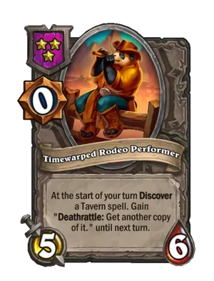 Timewarped Rodeo Performer card render