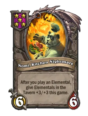 Nomi, Kitchen Nightmare card