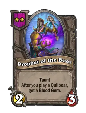 Prophet of the Boar card