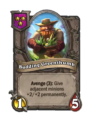 Budding Greenthumb card