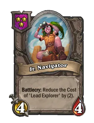 Jr. Navigator card