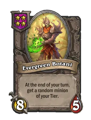 Evergreen Botani card