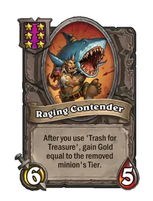 Raging Contender card