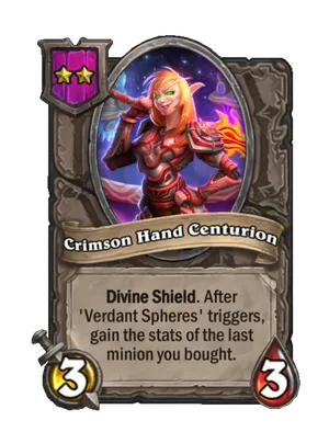 Crimson Hand Centurion card