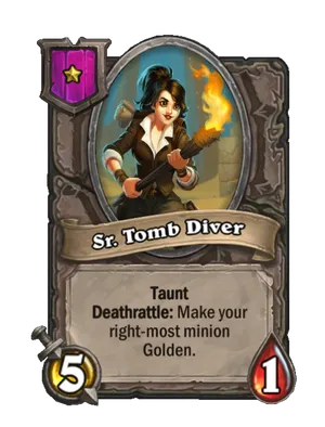 Sr. Tomb Diver card