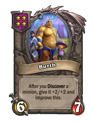 Burth card