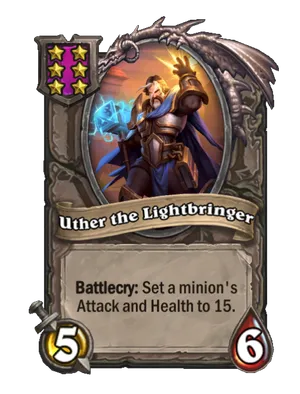 Uther the Lightbringer card render