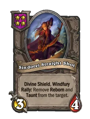 Sin'dorei Straight Shot card