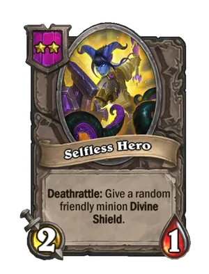 Selfless Hero card render